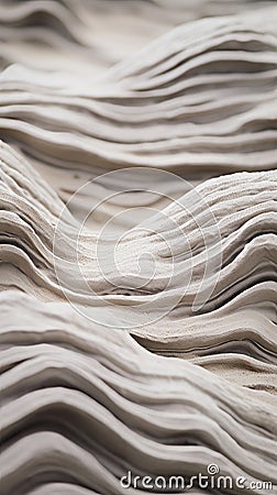 a close up view of a pile of white paper Stock Photo