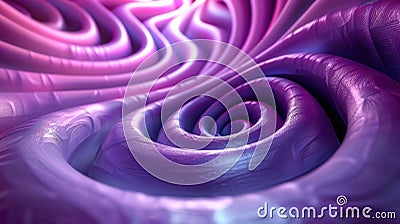 Close Up View of Purple Spiral Design Stock Photo