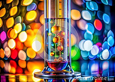 Precision Fluid Measurement Closeup of Rotameters in a Laboratory Setting Highlighting Detailed Scales and Colorful Stock Photo