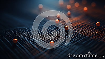 Close up view of some orange balls on a wicker like uneven based texture composition Stock Photo