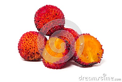 Strawberry Tree (Arbutus Unedo) fruit Stock Photo