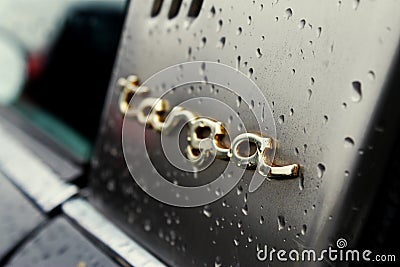 Close up of a vintage Porsche Targa Editorial Stock Photo