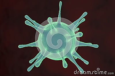 A close up of a virus Stock Photo