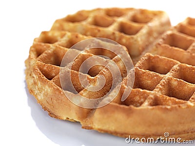 A close up of a waffle Stock Photo