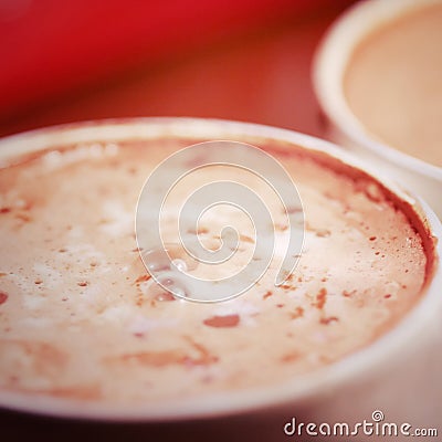 Close Up of Warm Drink Stock Photo