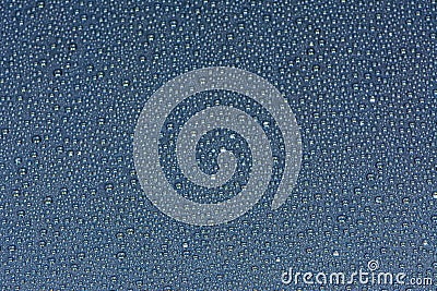 Close up of water drops on gray tone background. Abstract Black and White Stock Photo