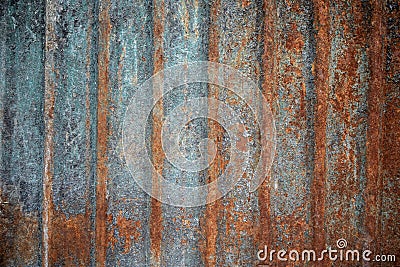 Close-up wavy rusted steed sheet texture for background Stock Photo