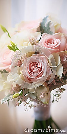 Close-up of wedding flowers bouquet Stock Photo