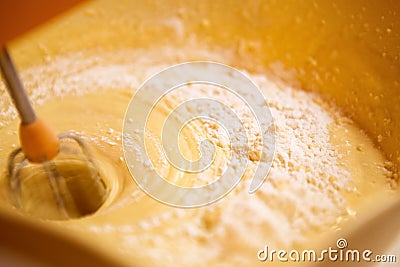 Close up of whipping Stock Photo