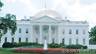 Close up of the white house in washington from the north lawn Editorial Stock Photo