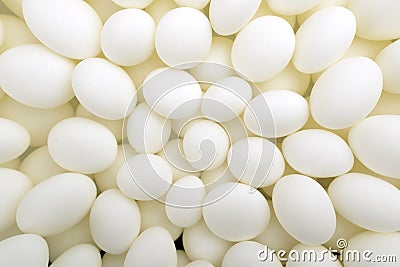 Close-up of white scotland candies Stock Photo