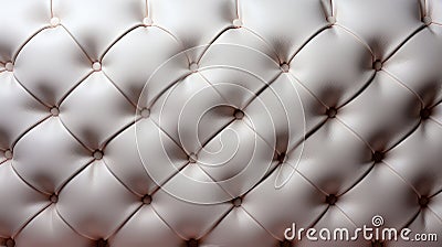 A close up of a white upholstery Stock Photo