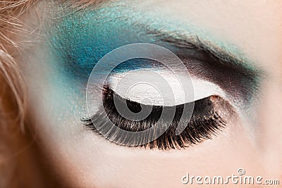 Close-up of womanish eye Stock Photo