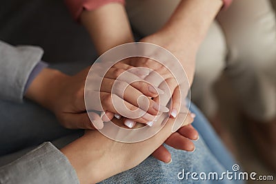 Women supporting each other Stock Photo