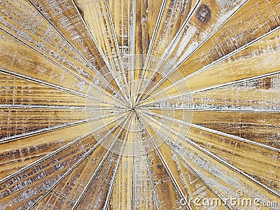 Wooden starburst abstract Stock Photo