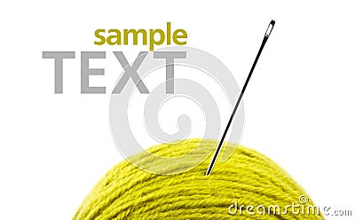 Close up of wool knitting Stock Photo