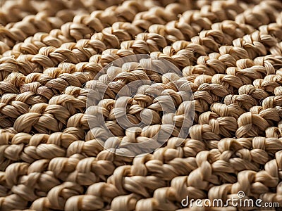 Close-up of a woven rattan texture. Stock Photo