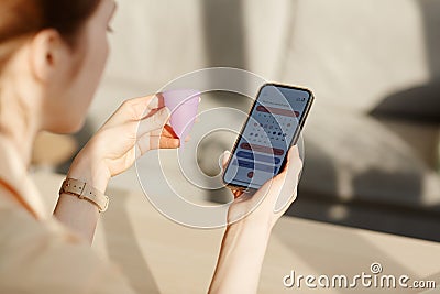 Menstrual Cycle Tracking Stock Photo