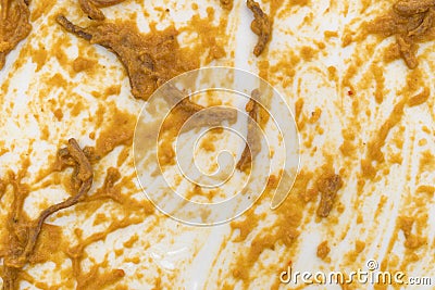 Close view of a dirty dish Stock Photo