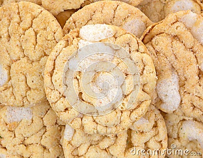 Close view of gluten free soy chips Stock Photo