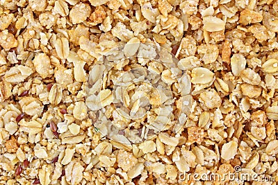 Close view of granola cereal Stock Photo