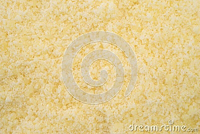 Close view of grated Pecorino Romano cheese Stock Photo