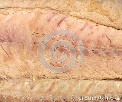 Close view of mackerel skinless fillets Stock Photo
