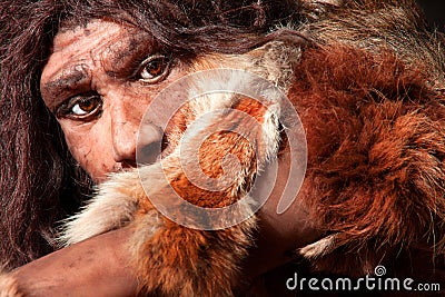 Neanderthal expression Stock Photo