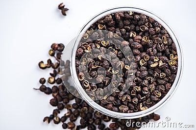 Close view on Nepalese Timut pepper Stock Photo