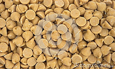 Close view peanut butter chips Stock Photo