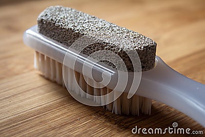 Close view of pumice stone used for foot care Stock Photo