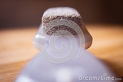 Close view of pumice stone used for foot care Stock Photo