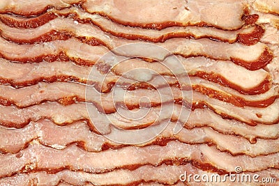 Close view turkey bacon Stock Photo