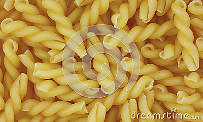 Close view twisted pasta Stock Photo
