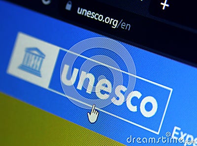 UNESCO Organization logo Editorial Stock Photo