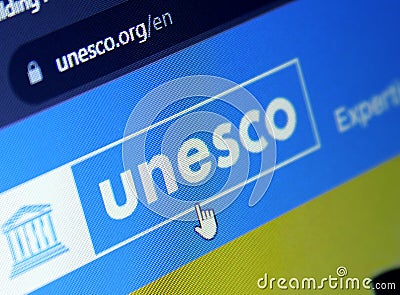 UNESCO Organization logo Editorial Stock Photo