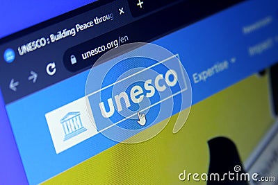 UNESCO Organization logo Editorial Stock Photo