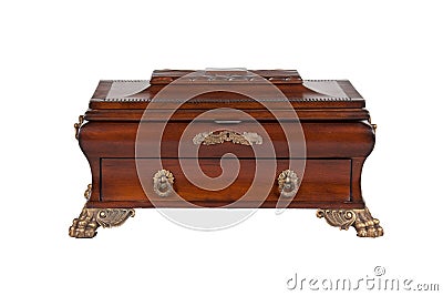 The closed casket Stock Photo