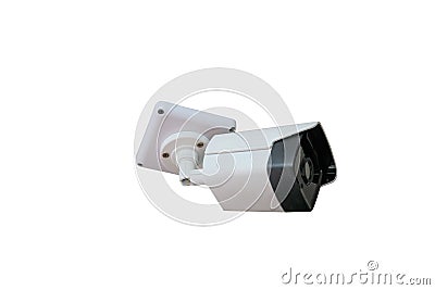 Closed circuit camera,CCTV isolated Stock Photo