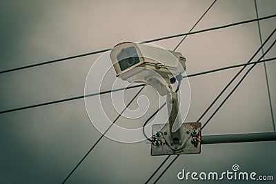 Closed Circuit Television camera Stock Photo