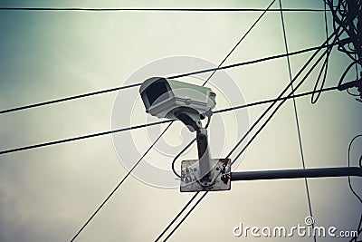 Closed Circuit Television camera Stock Photo