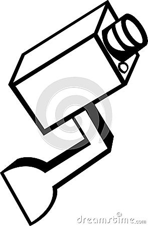 Closed circuit television camera vector Vector Illustration