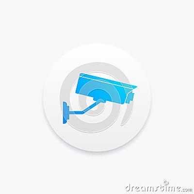 Closed-circuit Television Icon Vector Illustration