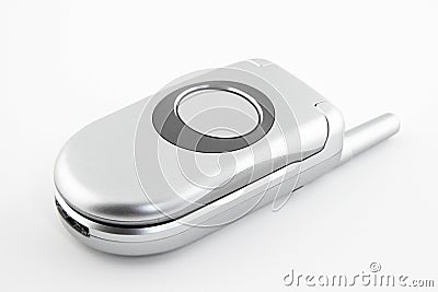 Closed clamshell cell phone Stock Photo