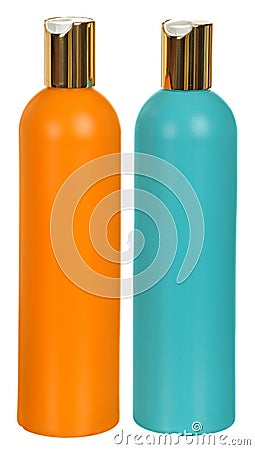 Closed Cosmetic Or Hygiene Plastic Bottle Of Gel Stock Photo