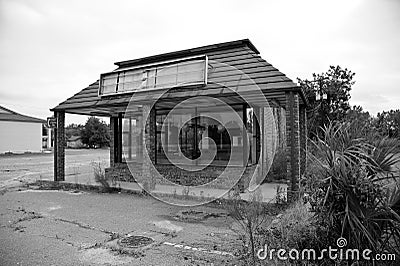 Closed Down Restaurant Stock Photo