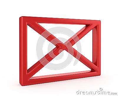 Closed envelope sign Stock Photo