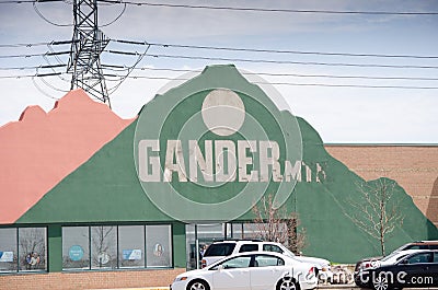 Closed Gander Mountain sports store Editorial Stock Photo