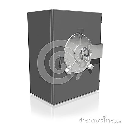 Closed large safe Stock Photo