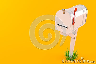 Closed mailbox Cartoon Illustration